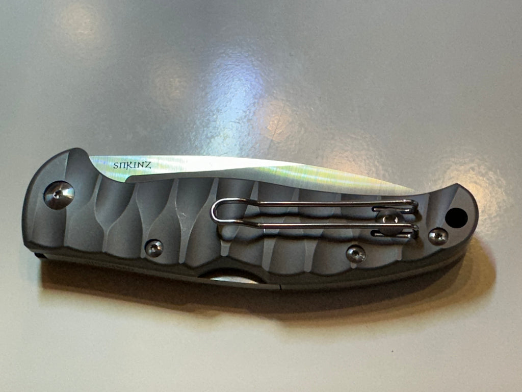 Sprinz "Spezial" JARS Klappmesser zwei Hand EDC PM204 Stahl 60 HRC Titan