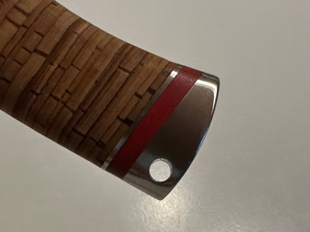 Luchs JARS Messer Birkenrinde / Titan Griff Jagd Outdoor Messer "Red"