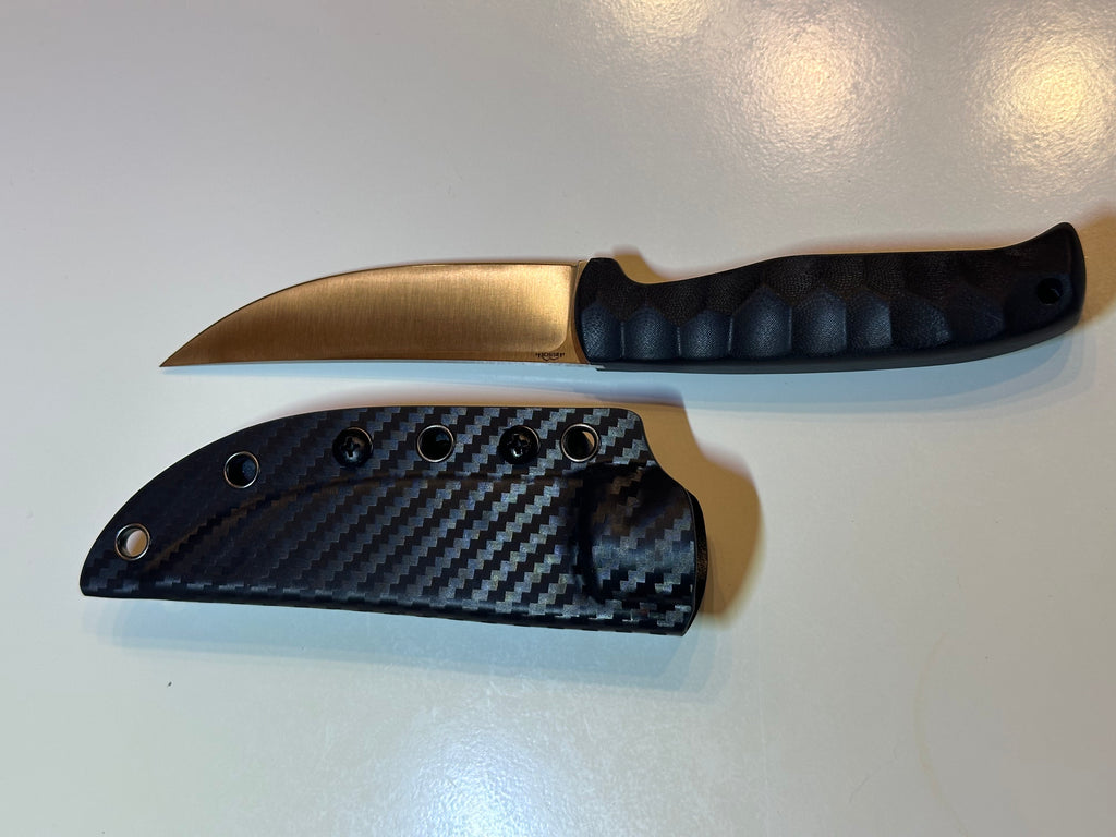 Berus JARS Messer von Jackknife N690 Stahl 60 HRC Brushed Outdoor Jagd Messer Black G10